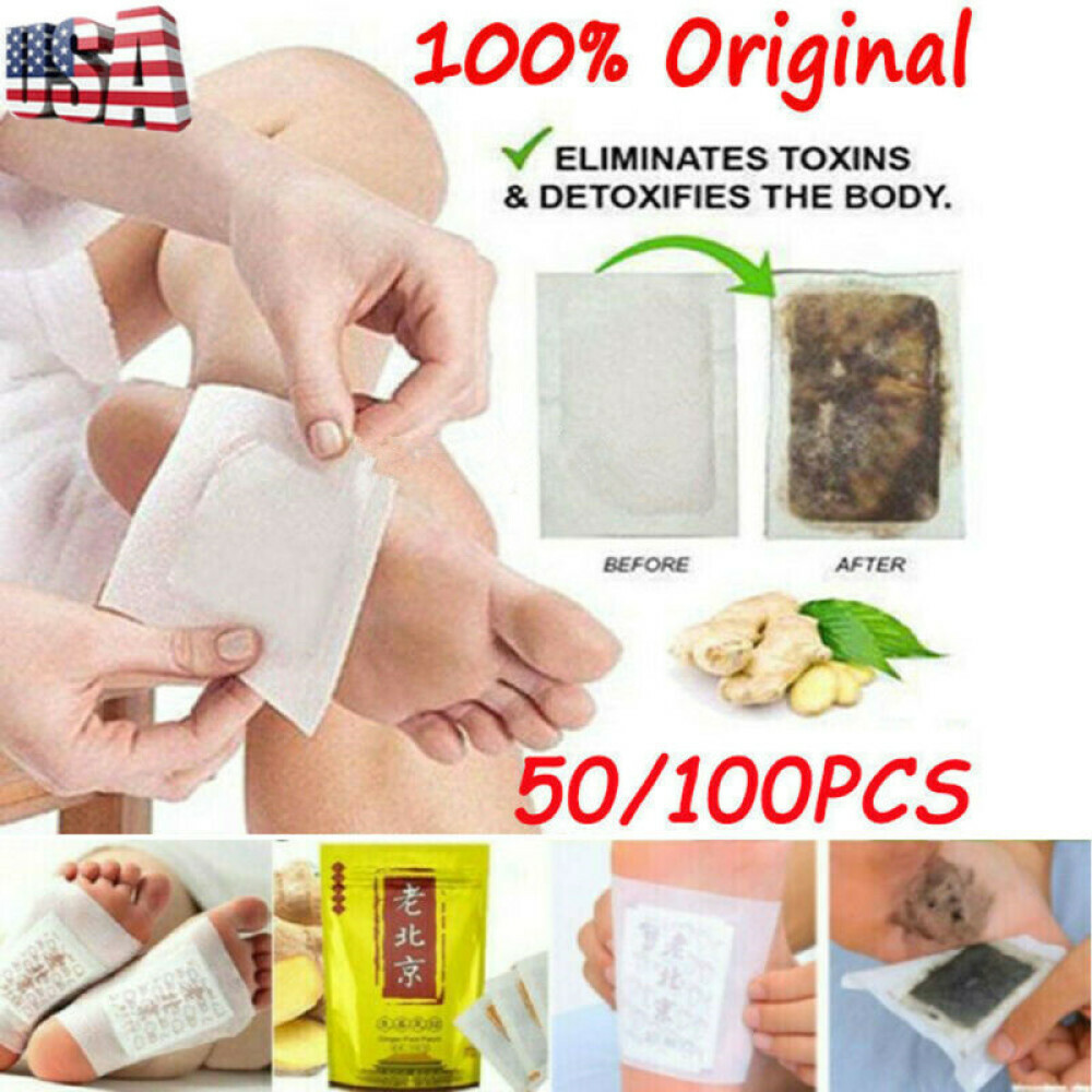 100PCS Detox Foot Pads Patch Detoxify Toxins Slim Keeping Fit with