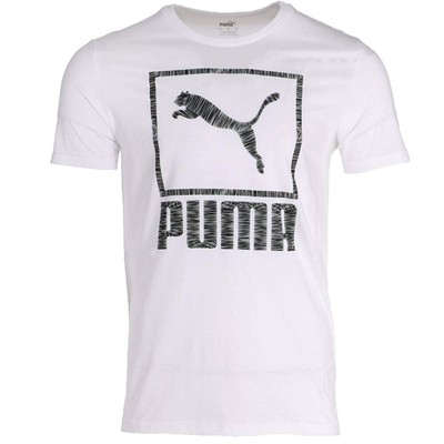 

Puma Box Embroidery Crew Neck Short Sleeve Mens White 848616-02, Белый, Puma Box Embroidery Crew Neck Short Sleeve