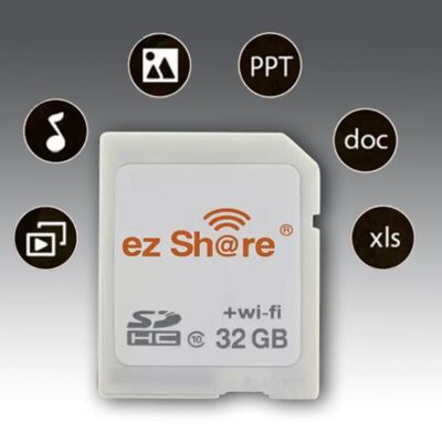 Ez Share S-DHC Class 10 Wireless LAN WIFI 32G Flash Memory SD Card For Camera DV