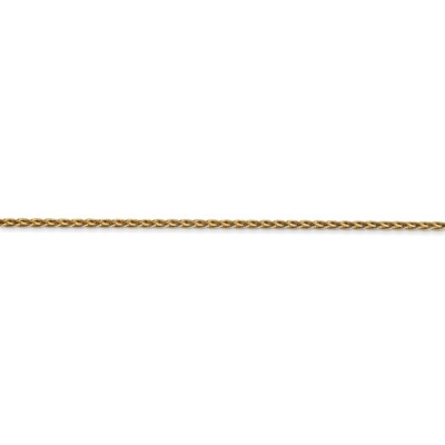 Pre-owned Superdealsforeverything Real 14kt Yellow Gold 1.5mm Parisian Wheat Chain; 7 Inch