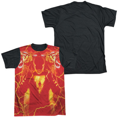 Shazam Movie Whats Inside Sub - Men's Black Back T-Shirt