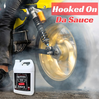 Made in USA 1 Gal Skinnies Skreecret Sauce No Prep Tire Prep Traction Compound