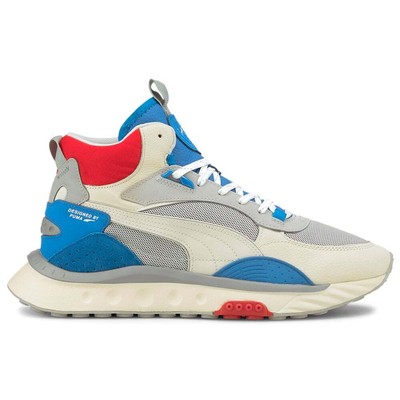 

Мужские кроссовки Puma Wild Rider Mid Lace Up Off White Повседневная обувь 381598-02, Puma Wild Rider Mid Lace Up