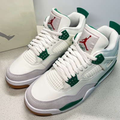 Nike Jordan Air Jordan 4 Men's White/ Grey Shones