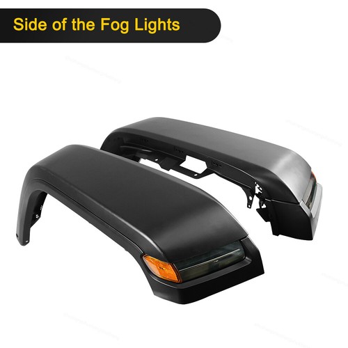 Front Fender Flares W/ Lights Fit For 2007-2017 Jeep Wrangler JK Replacement