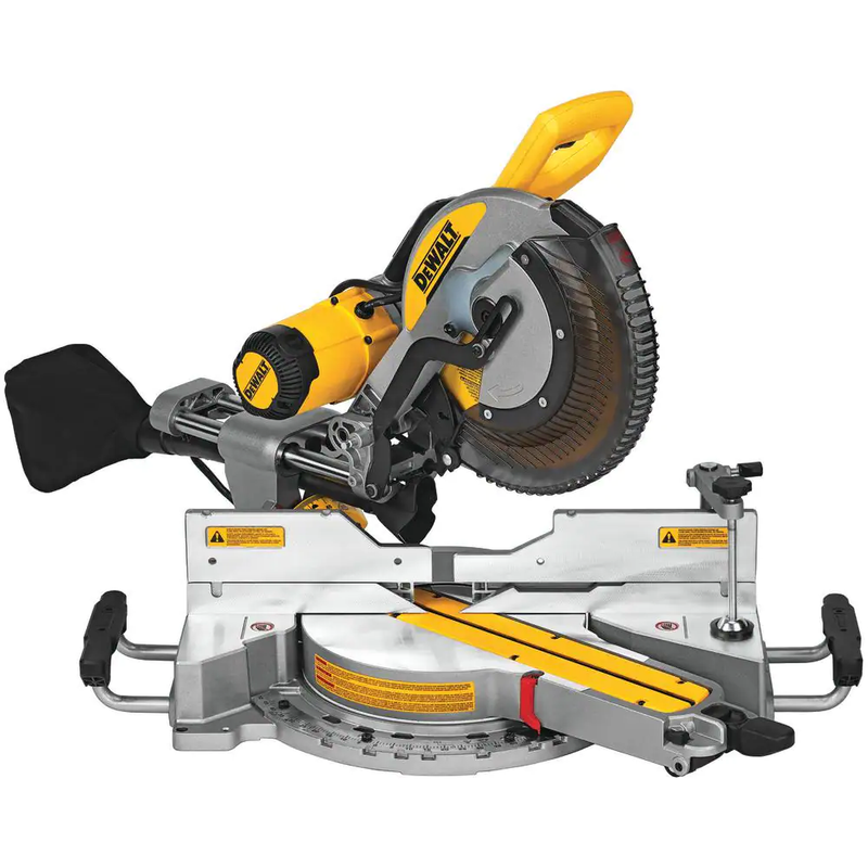 12 In. Double Bevel Sliding Compound Miter Saw, Blade Wrench