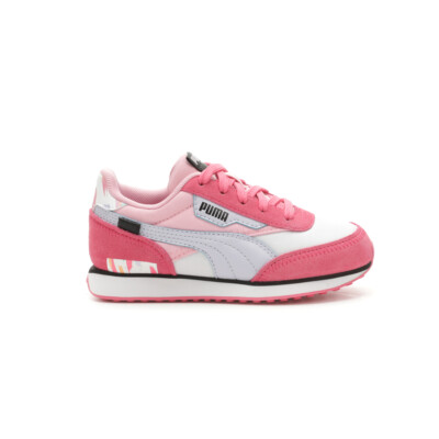 Puma Future Rider Nail Glam На шнуровке для маленьких девочек Белые кроссовки Повседневная обувь 3