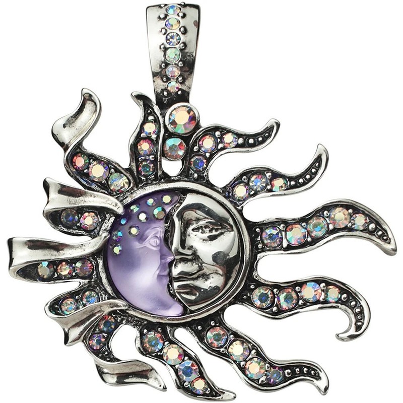 Kirks Folly Seaview Moon Shadow Foldover Pendant  ~ 