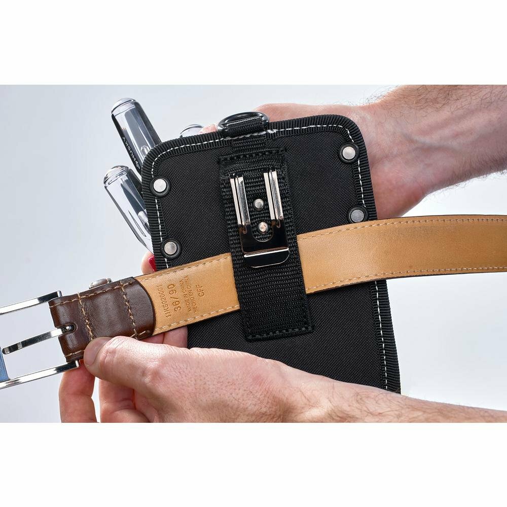 HUSKY Tool Bag 5 in. Driver Wall Pouch Belt Clip Screwdriver Holder Organizer