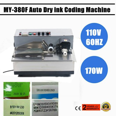 My-380f Automatic Dry Ink Batch Coding Machine for Product Date Coder Marker