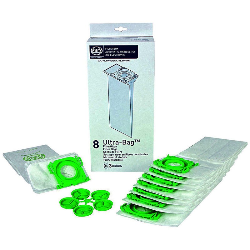 Sebo 5093er Filterbox 8 Beutel FÃ¼R Sebo Automatic X4 X5 X7 X8 BÃ¼Rststaubsauger