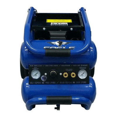Eagle Silent Electric Air Compressor Oil Free  5.5 Gal 2.0 HP 115 Volt 125 PSI