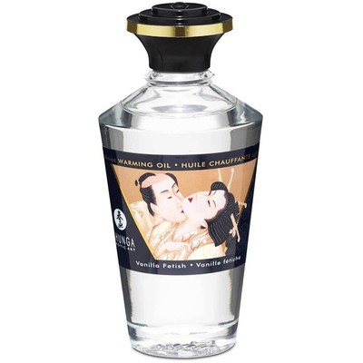 Shunga Aphrodisiac Warming Oil Fetish Vanilla, 100 Ml, 3.38 Ounce