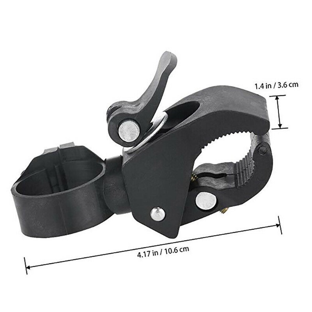 MTB Bicycle Bike Handlebar Mount Bracket Flashlight Torch Clip Holder Clamp US