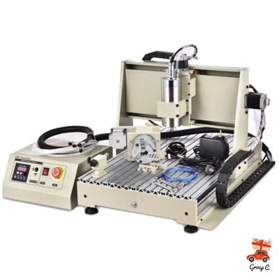 4 Axis 6040-CNC Router Engraving Engraver Milling Driiling Machine USB VFD 1500W