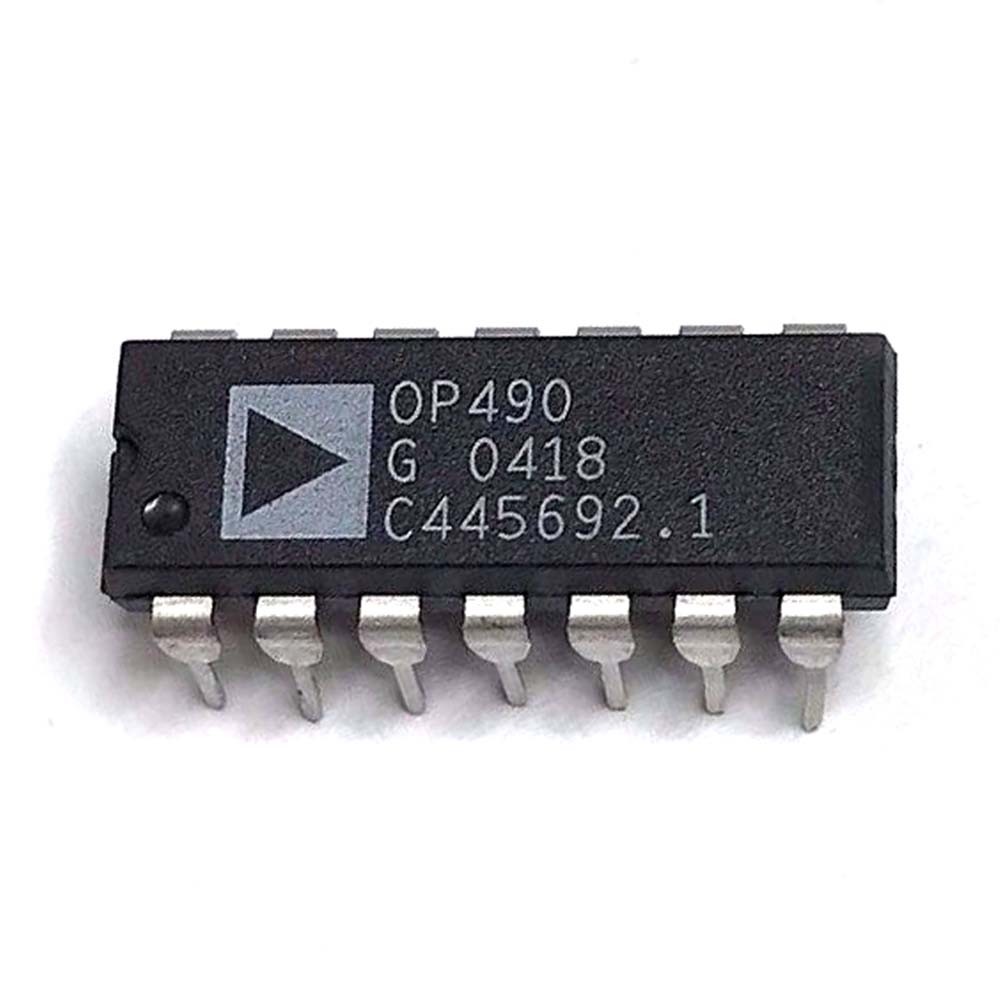 2PCS OP490GP MFR AD, IC, OP-Amp, General Purpose 20KHz 14P