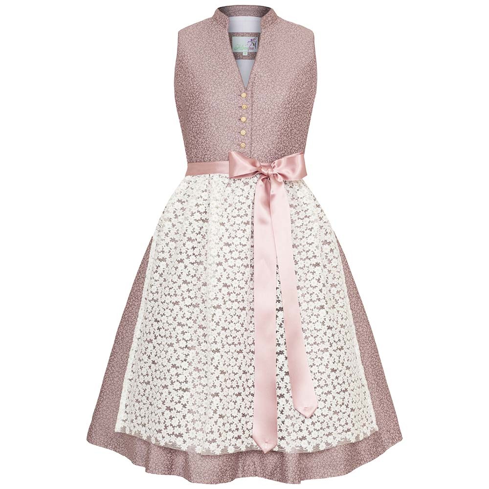 Dirndl Ambra 60er Länge puder