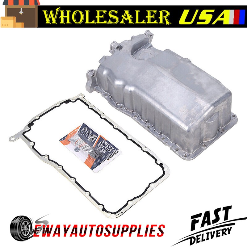 Pan W/ Gasket For 1998-06 Vw Beetle Golf Jetta 1.9l 2.0l I4 Tdi 038103601na