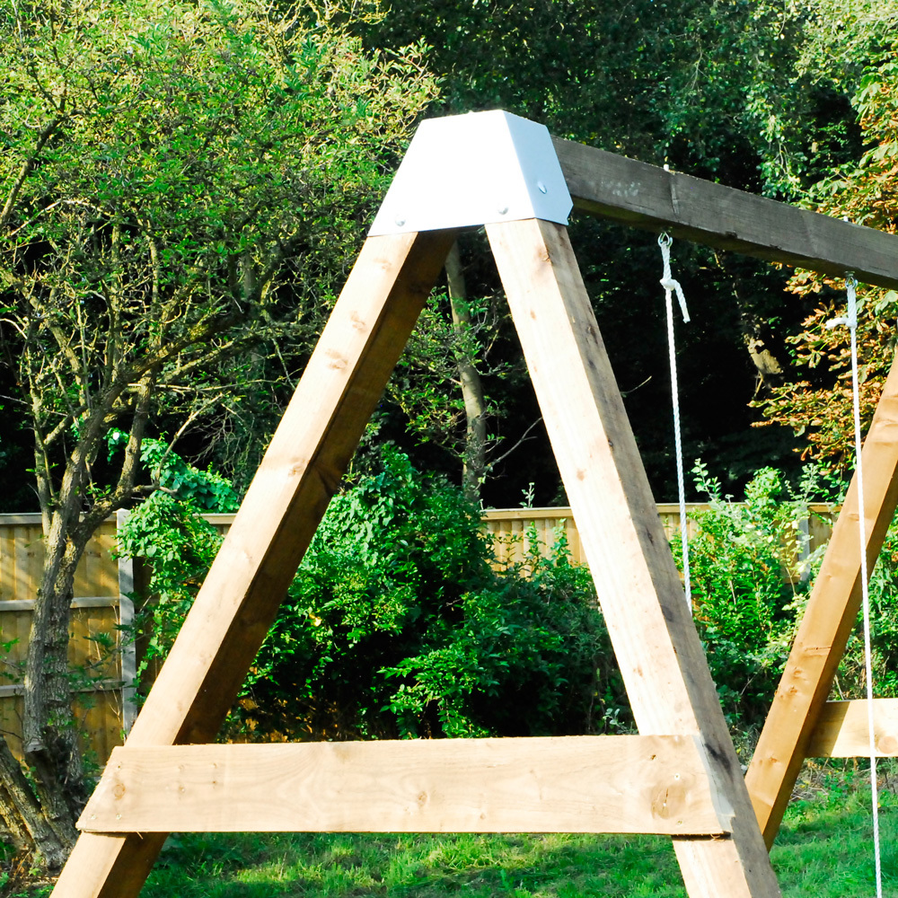 DIY Garden Swing BRACKETS SET Wooden Frame Outdoor Childens Adults
