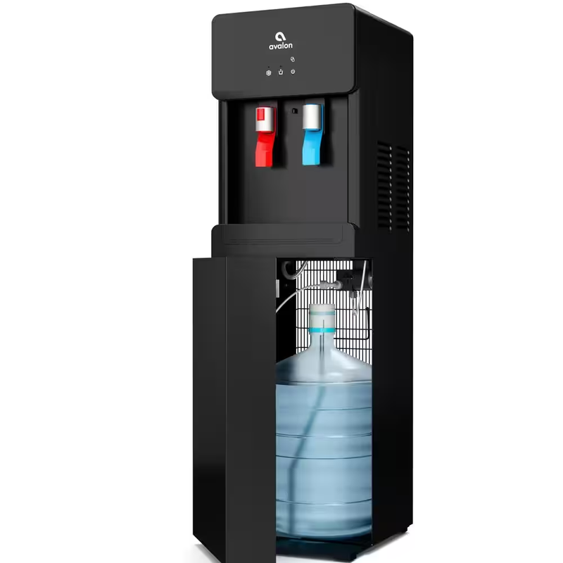 Bottom Loading Water Cooler Dispenser Avalon Hot Cold Spouts Black Purify Drink