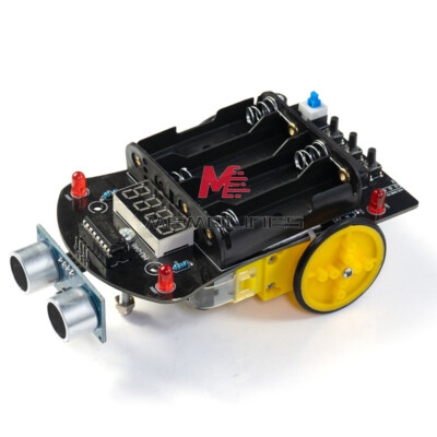 51 Microcontroller Programming DIY Car Kit Ultrasonic Obstacle Avoidance 5V