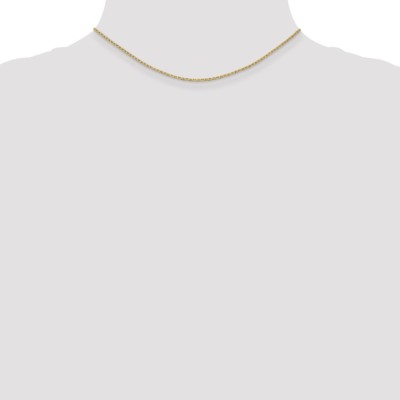 Pre-owned Skyjewelers Real 14kt Yellow Gold 1.5mm Anchor Link Chain; 14 Inch