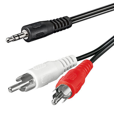  1,5m Klinke Cinch AUX Audio Kabel 3,5mm Klinkenstecker auf 2 Chinch RCA Stecker