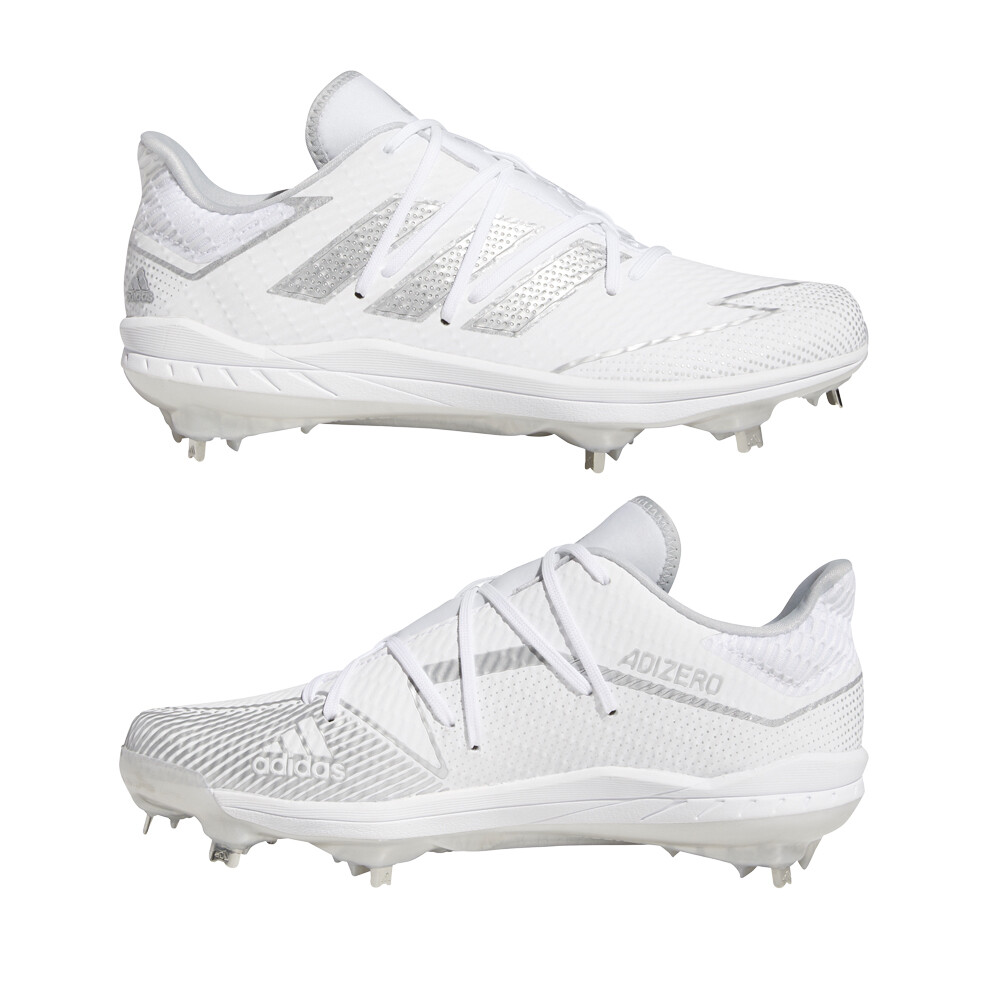 white adidas baseball cleats