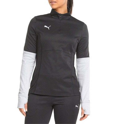 

Puma Individualliga 14 Zip Pullover Sweatshirt Womens Black 65784306, Черный