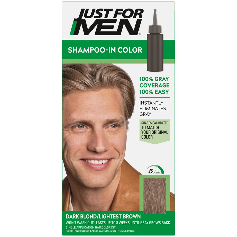Champú en Tinte Capilar Para Hombre, H-15 Rubio Oscuro/Castaño Más Claro Nueva