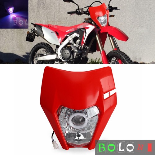 Emark Dirt Bike LED Headlight w/ DRL for Honda CR125 CR250