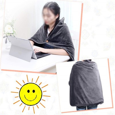 Electric Heated Throw Blanket Washable Body Warming Soft Home Sofa Blanket P0C0