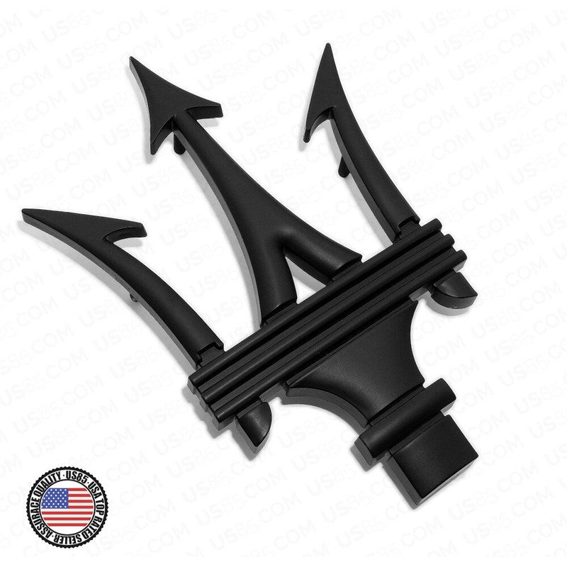 Maserati Ghibli Quattroporte Levante Front Grille Logo Emblem Badge Black