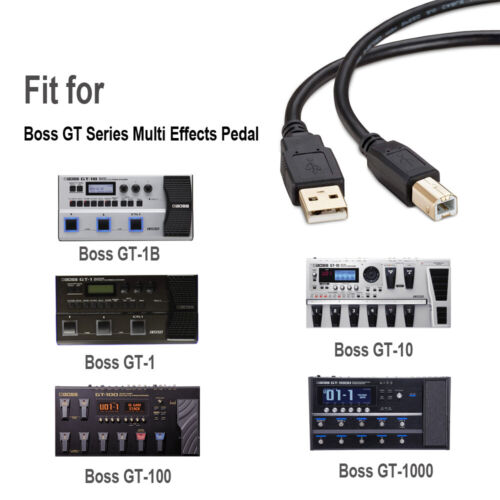 USB 2.0 B Data Cable For BOSS GT-1