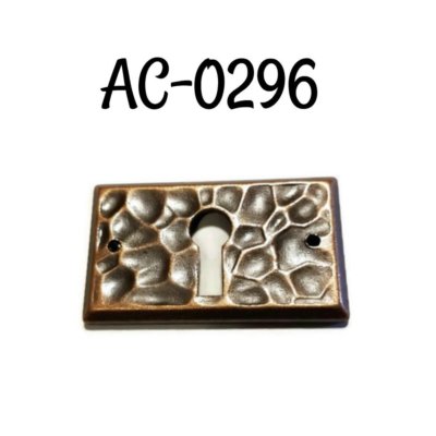Keyhole Cover Mission Arts & Crafts Hammered Key Hole Cover Antique Style
