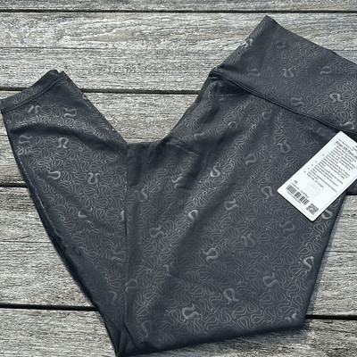 Lululemon Align High-Rise Pant 28'' size 16 NWT Yogo Emboss Black logo