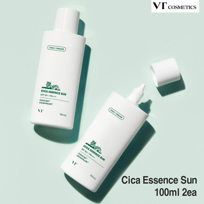 VT Cosmetics Cica Essence Sun 100ml(3.38oz) X 2ea SPF50+/PA++++ Korea Beauty