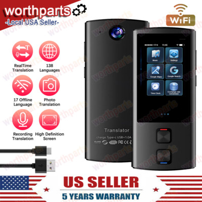 Offline Smart Voice Translator Wifi Translation Bluetooth-Support 138 Language