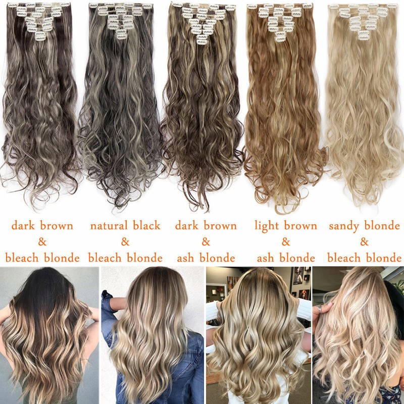 Us Sale Clip In 100 Real Natural As Human Hair Extensions Long