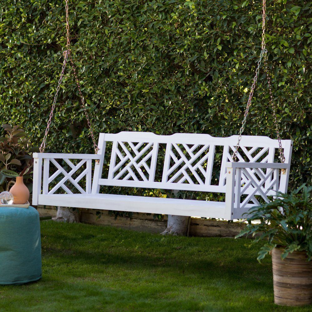 Porch Swing Bed Seat Cushion Outdoor Hanging Chair Home Patio Furniture Country