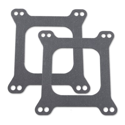 Pair Holley Edelbrock Carb Base Flange Gasket Open Carburetor 4 Barrel 4150 4160