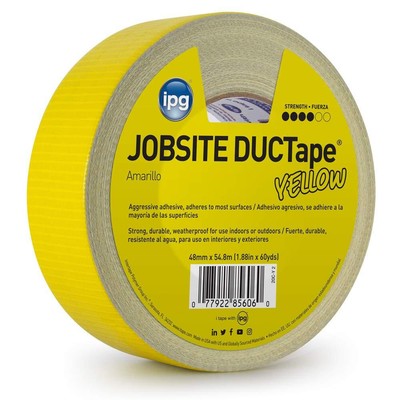 Jobsite Ductape Colored Duct Tape 1.88'' X 60 Yd Yellow single Rol