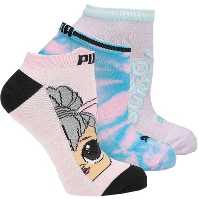 

Носки Puma 3Pk Non Terry Low Cut Girls Pink Casual 858570-01, Розовый