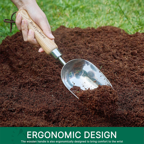 Berry&Bird Garden Hand Shovel Loose Soil Scoop Stainless Steel Hand Shovel Spade