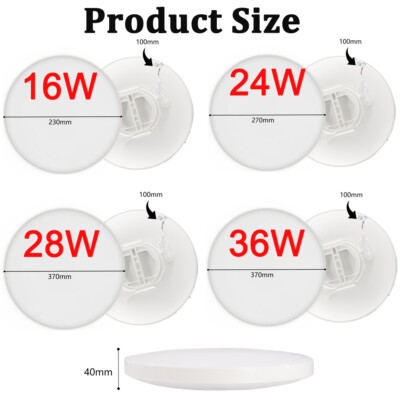 16W-48W LED Ceiling Down Light Ultra Thin Flush Mount Kitchen Home Fixture Lamp