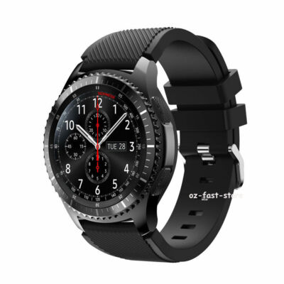 US For Samsung Gear S3 Frontier/Classic 46mm Silicone Bracelet Strap Watch Band