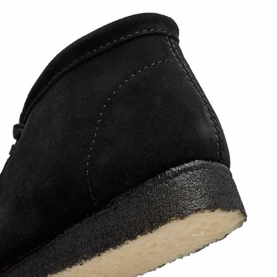 CLARKS ORIGINALS CLARKS ORIGINALS WALLABEE BOOTS - BLACK