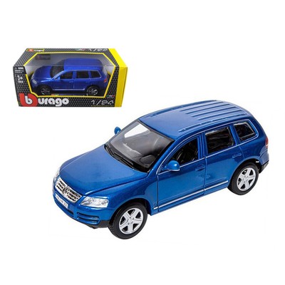 Volkswagen Touareg Blue 1/24 Diecast Model Car by Bburago 22015bl