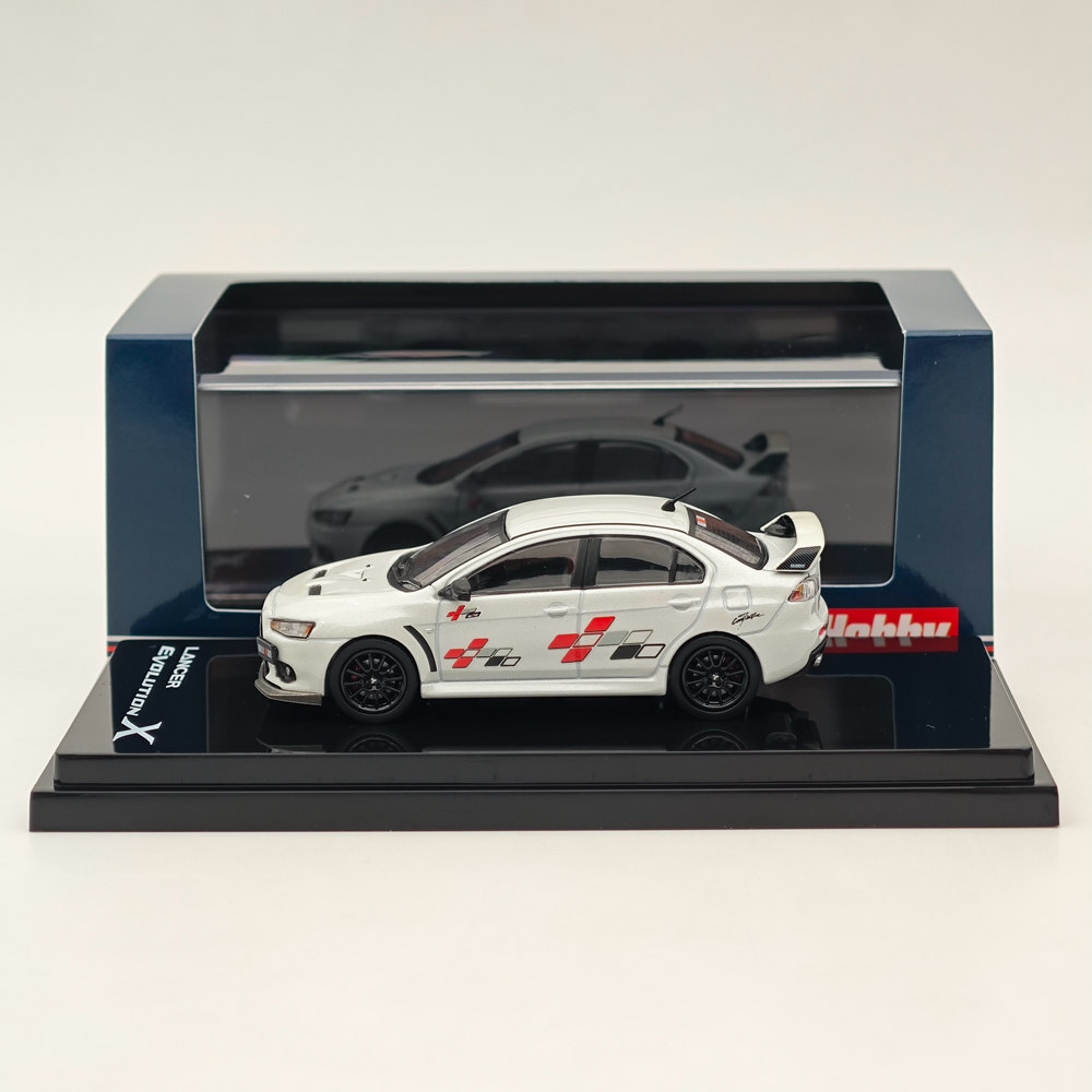 404 YM モデル 1/64 三菱 ランエボ ランサー EVO X ホワイト 新品 404 error 1/64 LANCER EVOLUTION EVO X Varis B: PEARL