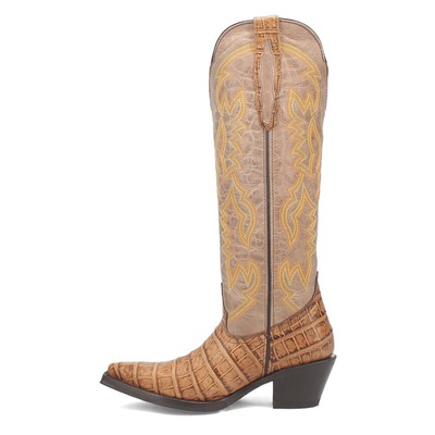 Pre-owned Dingo Matilda Caiman Snip Toe Cowboy Womens Brown Casual Boots Di231-200